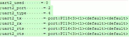 A40i/T3 dts 配置引腳復(fù)用-uart2的配置去掉